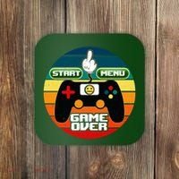 Funny Retro Game Over Gamer Coaster thumb 0
