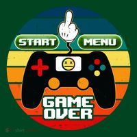 Funny Retro Game Over Gamer Visor thumb 3