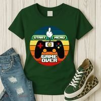Funny Retro Game Over Gamer Women's T-Shirt thumb 3