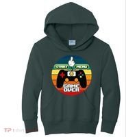 Funny Retro Game Over Gamer Kids Hoodie thumb 0