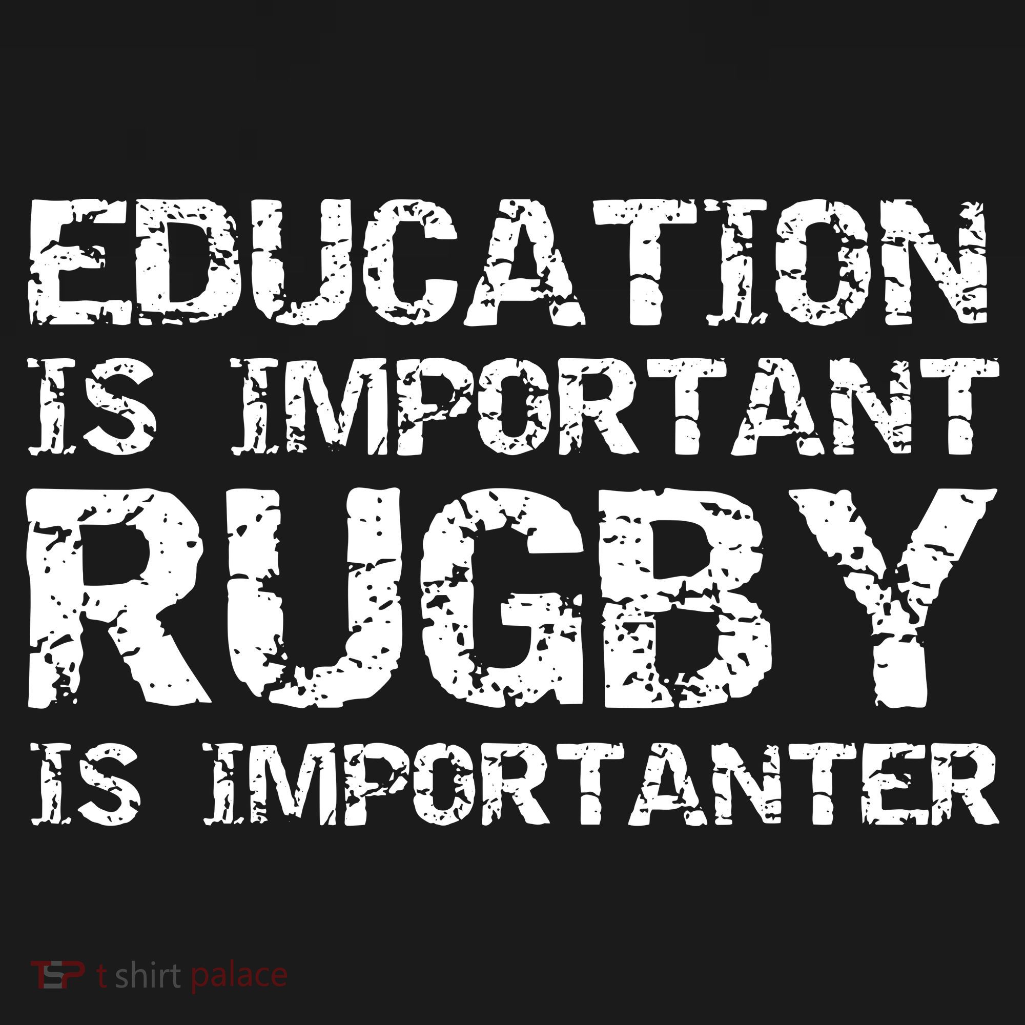 Funny Rugby Gift Education Is Important Rugby Is Importanter Backpack