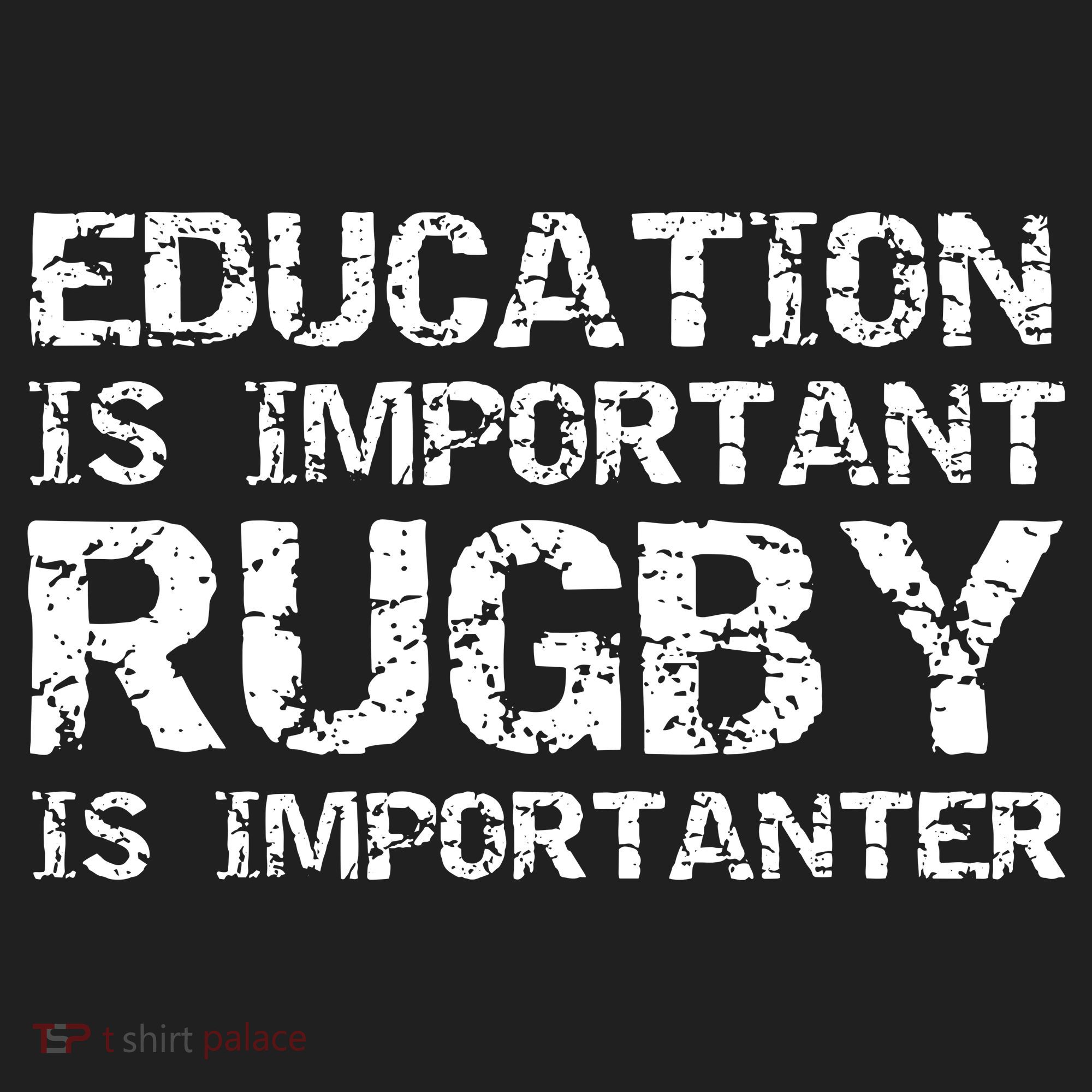 Funny Rugby Gift Education Is Important Rugby Is Importanter Tumbler