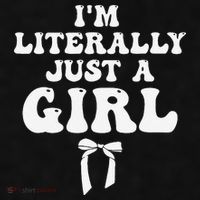 Funny Retro Groovy IM Literally Just A Girl Ladies PosiCharge Tri-Blend Wicking Tank thumb 2