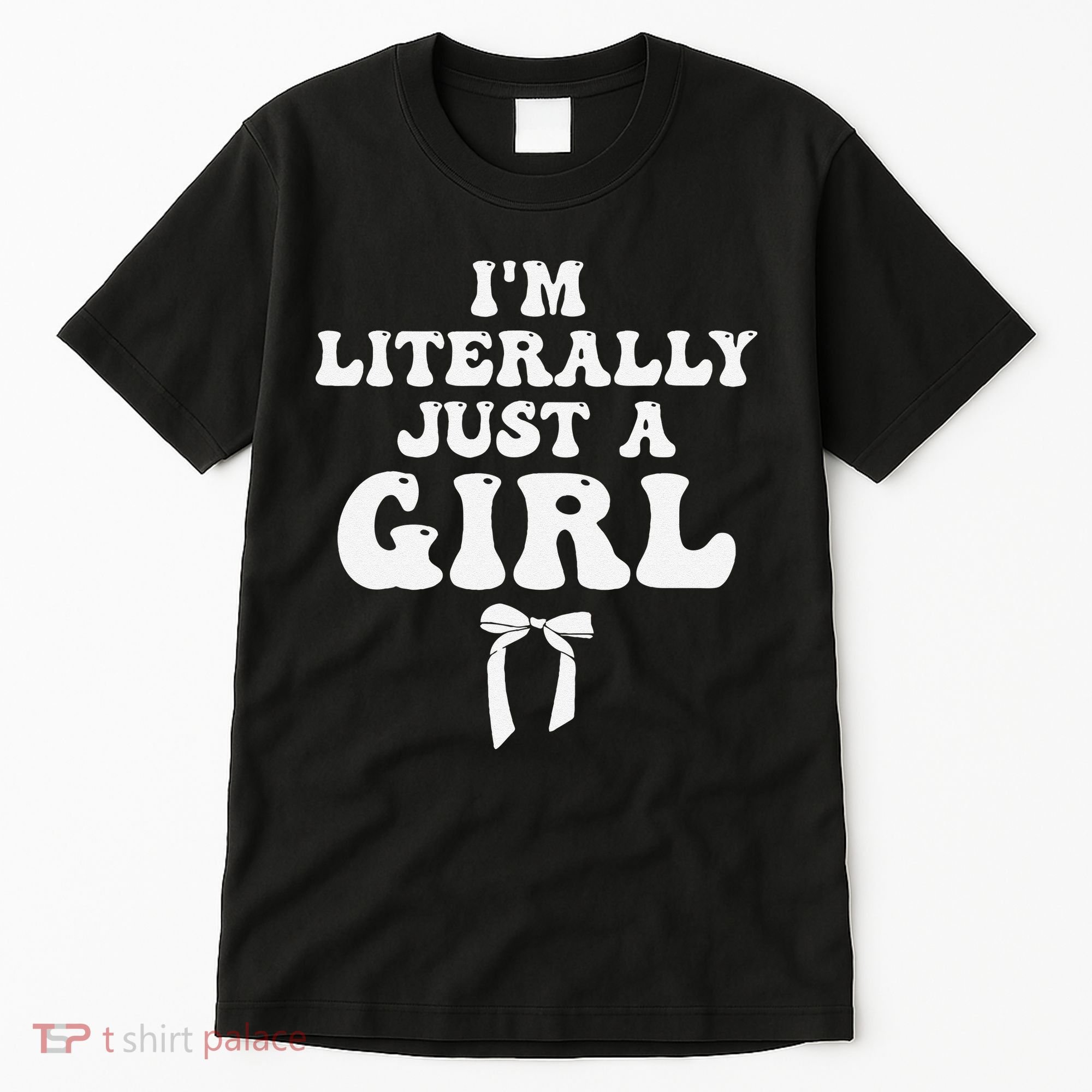 Funny Retro Groovy IM Literally Just A Girl Tall T-Shirt