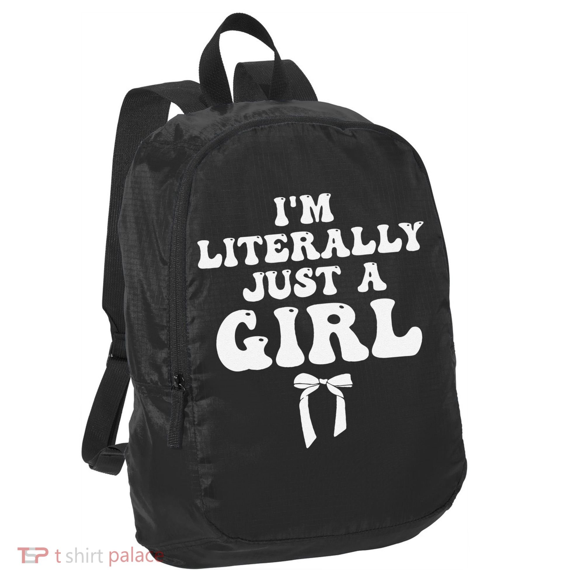Funny Retro Groovy IM Literally Just A Girl Port Authority Crush Ripstop Backpack