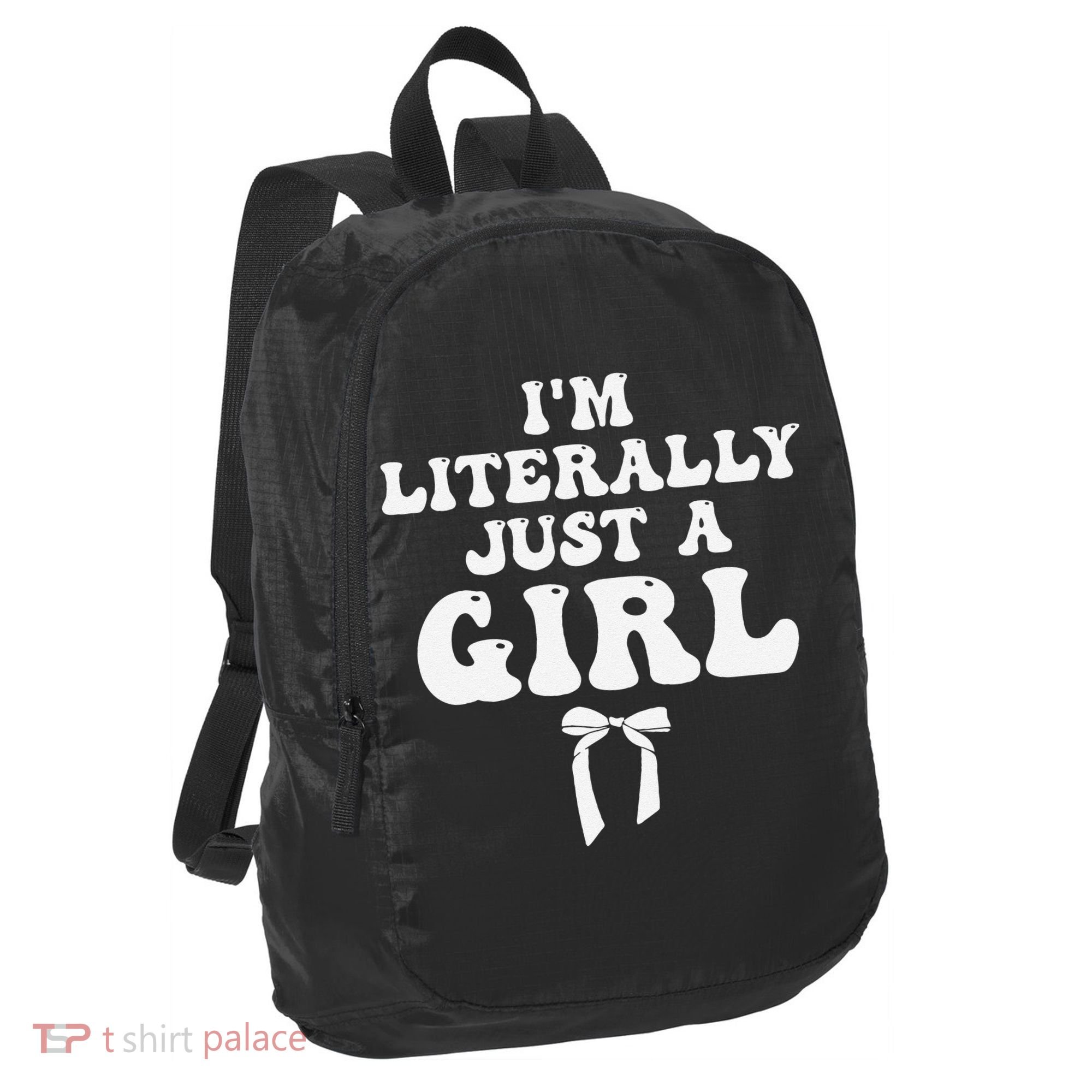 Funny Retro Groovy IM Literally Just A Girl Port Authority Crush Ripstop Backpack
