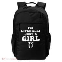 Funny Retro Groovy IM Literally Just A Girl Backpack thumb 0