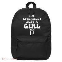 Funny Retro Groovy IM Literally Just A Girl 16 in Basic Backpack thumb 0