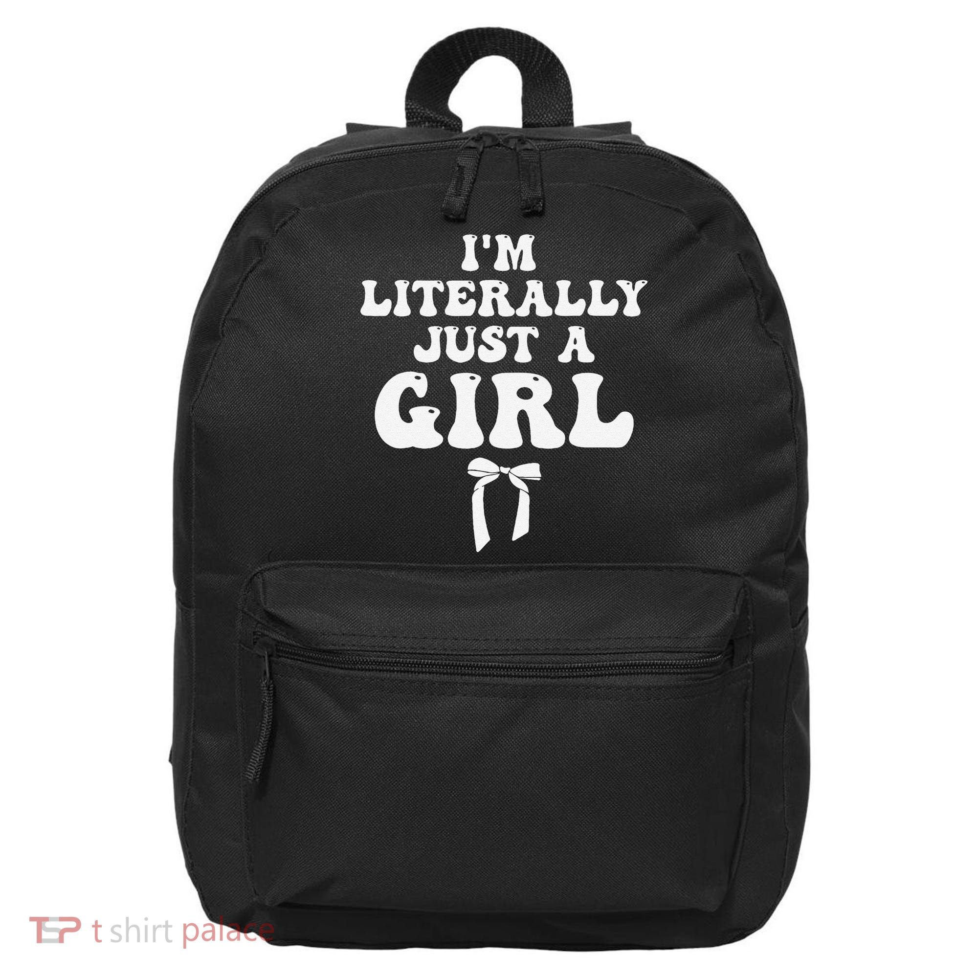 Funny Retro Groovy IM Literally Just A Girl 16 in Basic Backpack