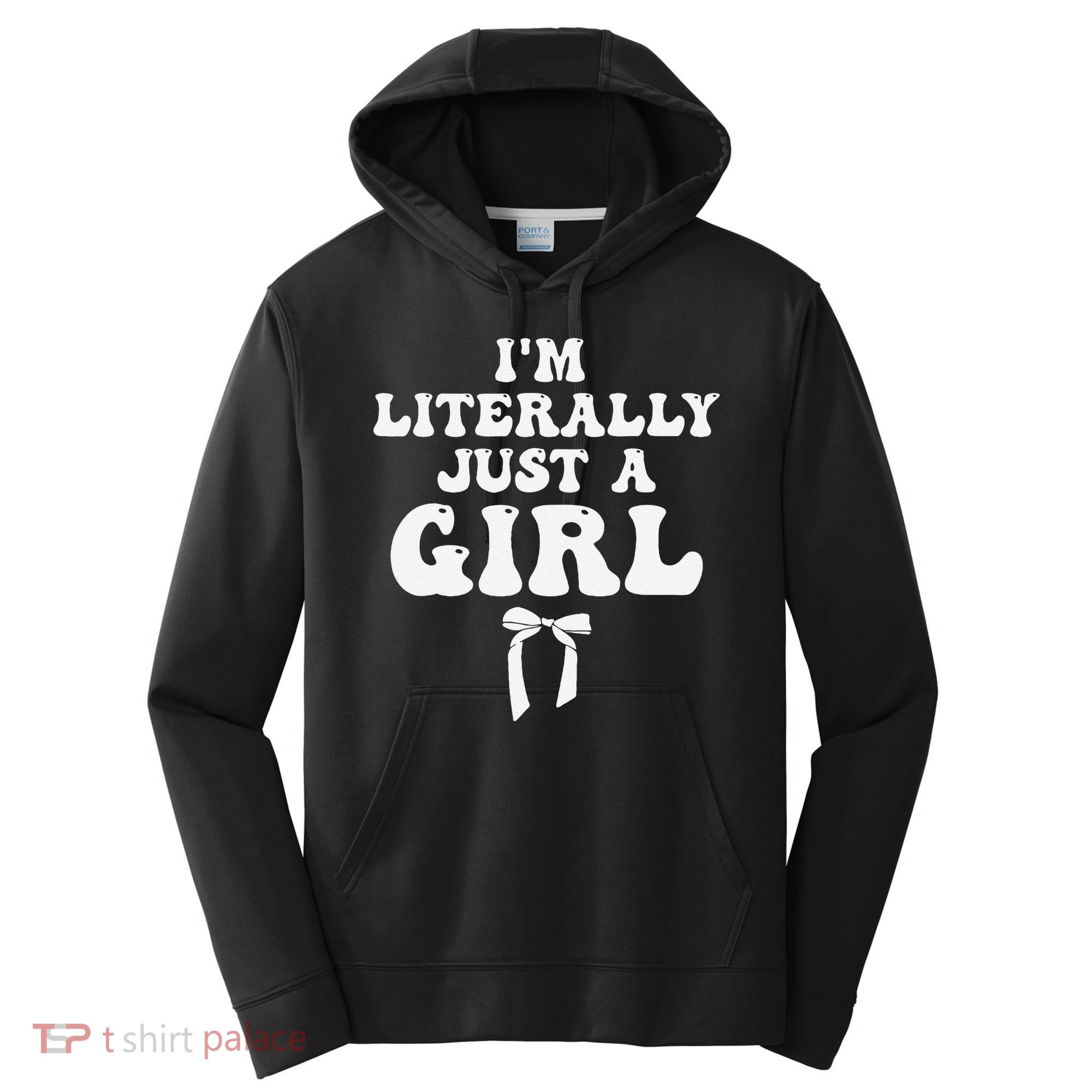Funny Retro Groovy IM Literally Just A Girl Performance Fleece Hoodie