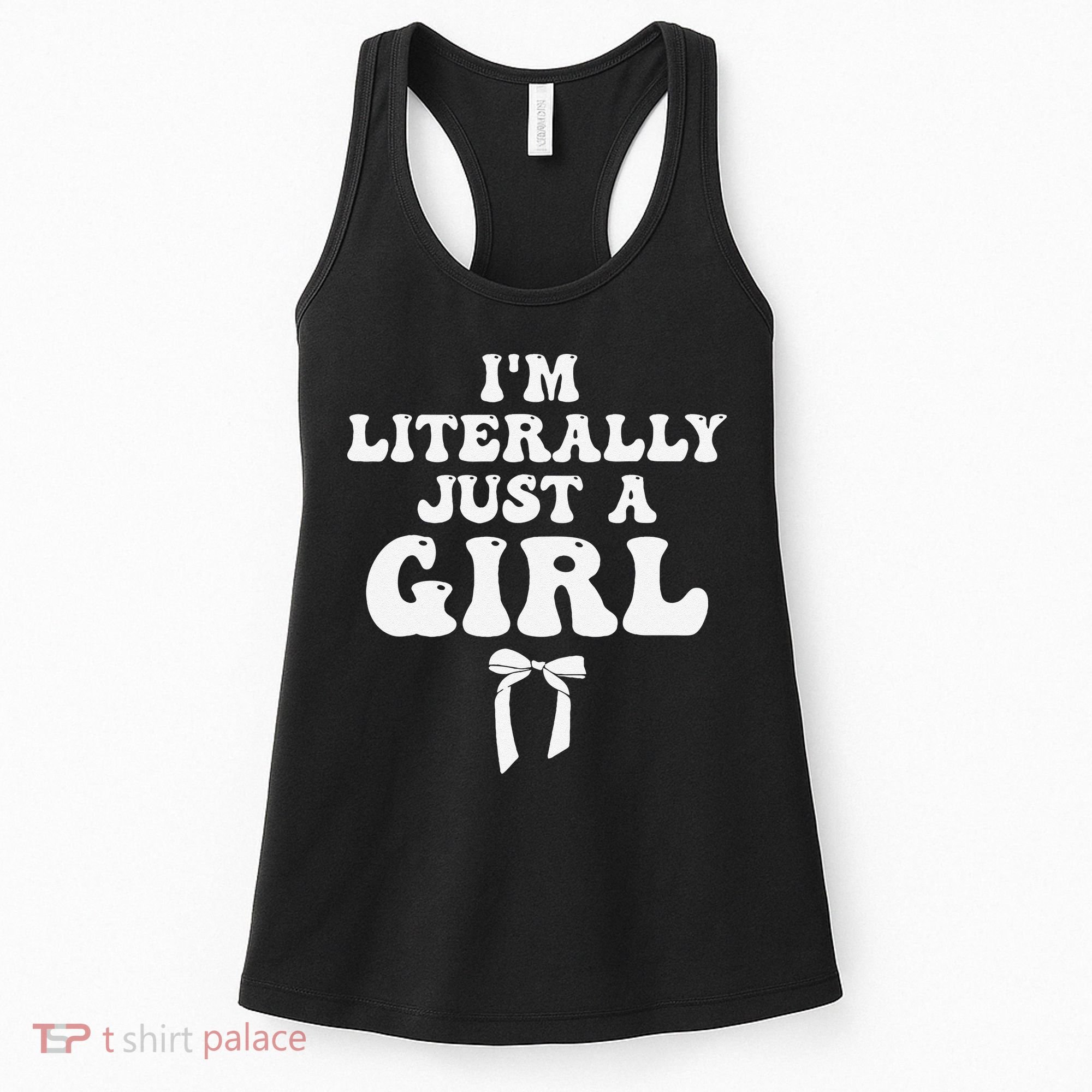 Funny Retro Groovy IM Literally Just A Girl Women's Tank Top