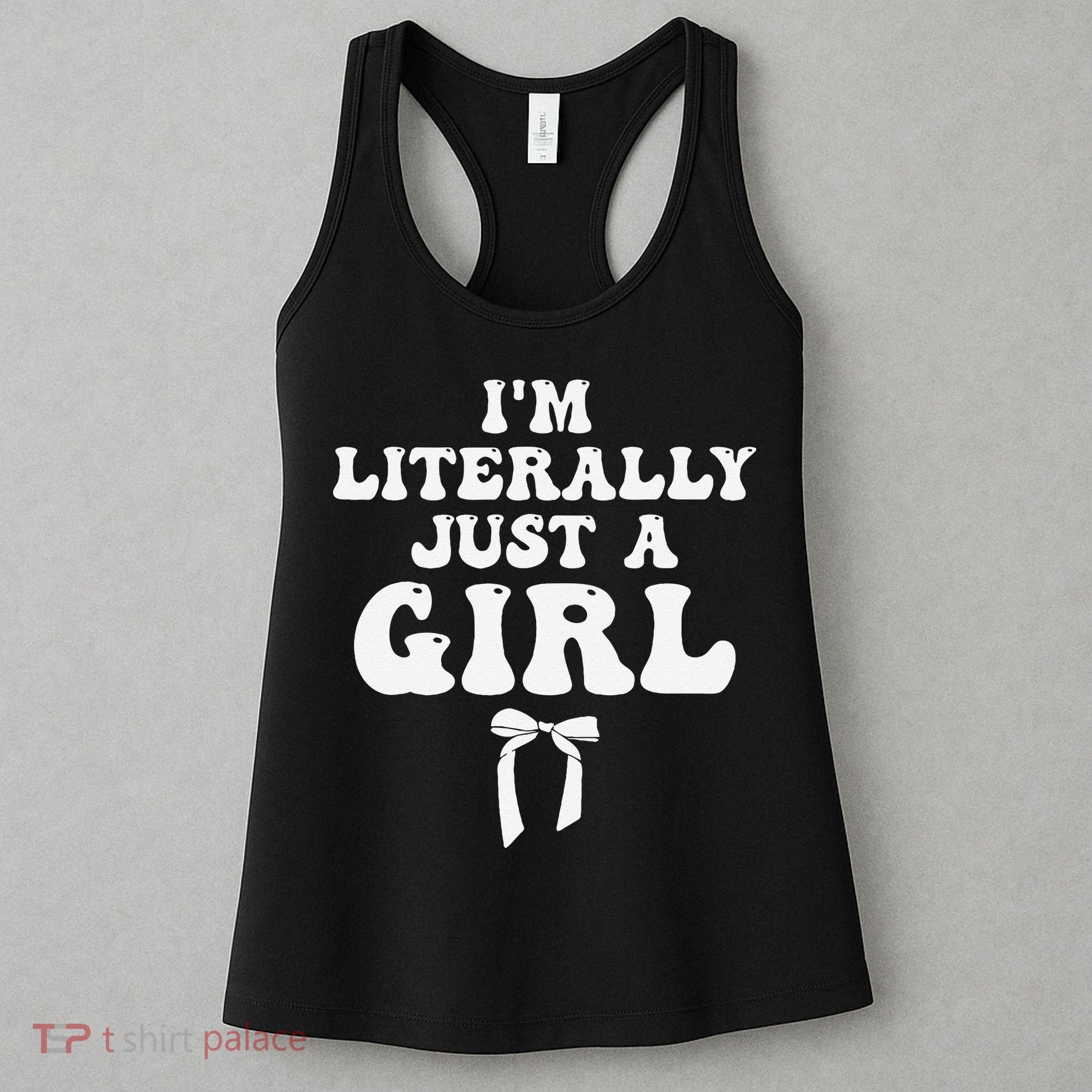 Funny Retro Groovy IM Literally Just A Girl Women's Tank Top