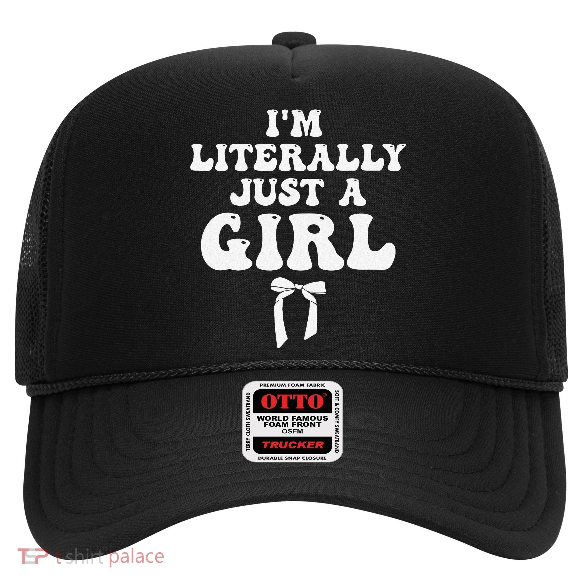 Funny Retro Groovy IM Literally Just A Girl Hat