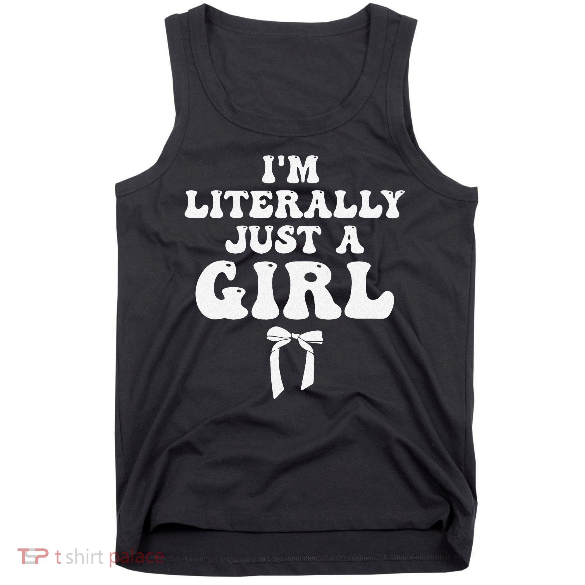 Funny Retro Groovy IM Literally Just A Girl Tank Top