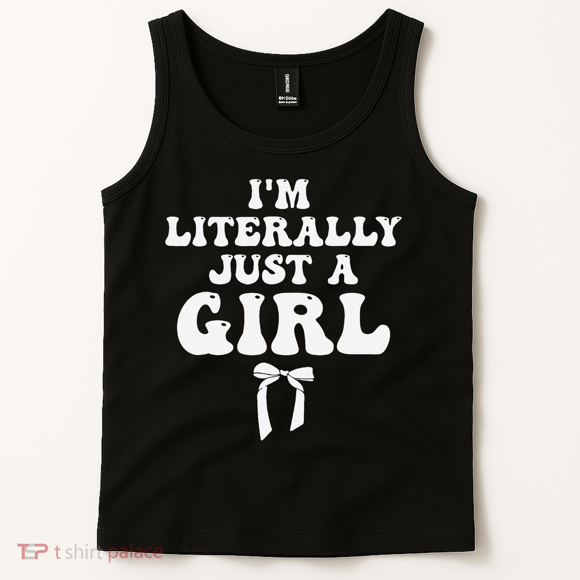 Funny Retro Groovy IM Literally Just A Girl Tank Top