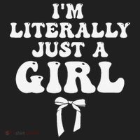 Funny Retro Groovy IM Literally Just A Girl Kids Long Sleeve Plaid Pajama Set thumb 2