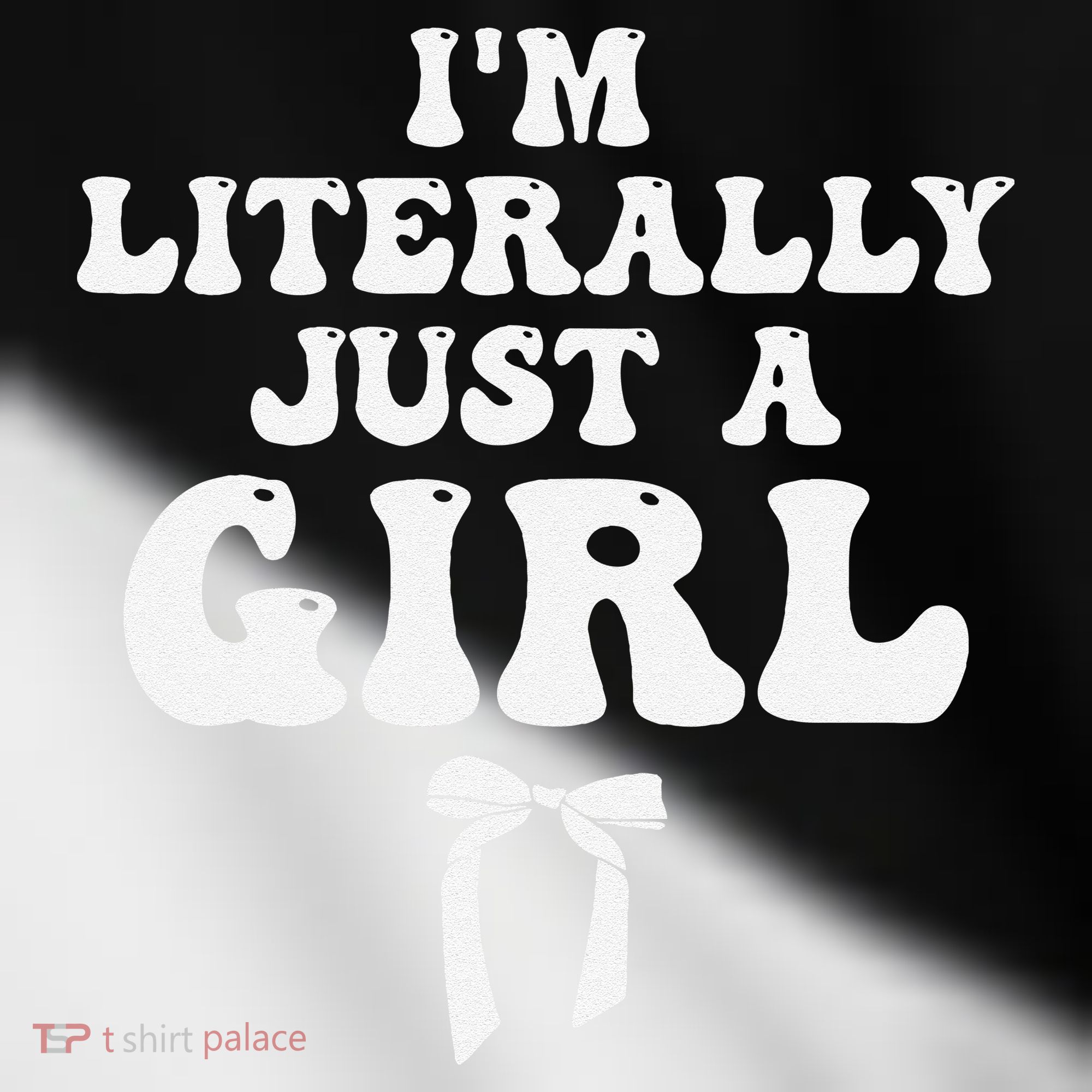 Funny Retro Groovy IM Literally Just A Girl Toddler Fine Jersey T-Shirt