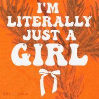 Funny Retro Groovy IM Literally Just A Girl Kati Licensed 12" Camo Cuffed Beanie thumb 2