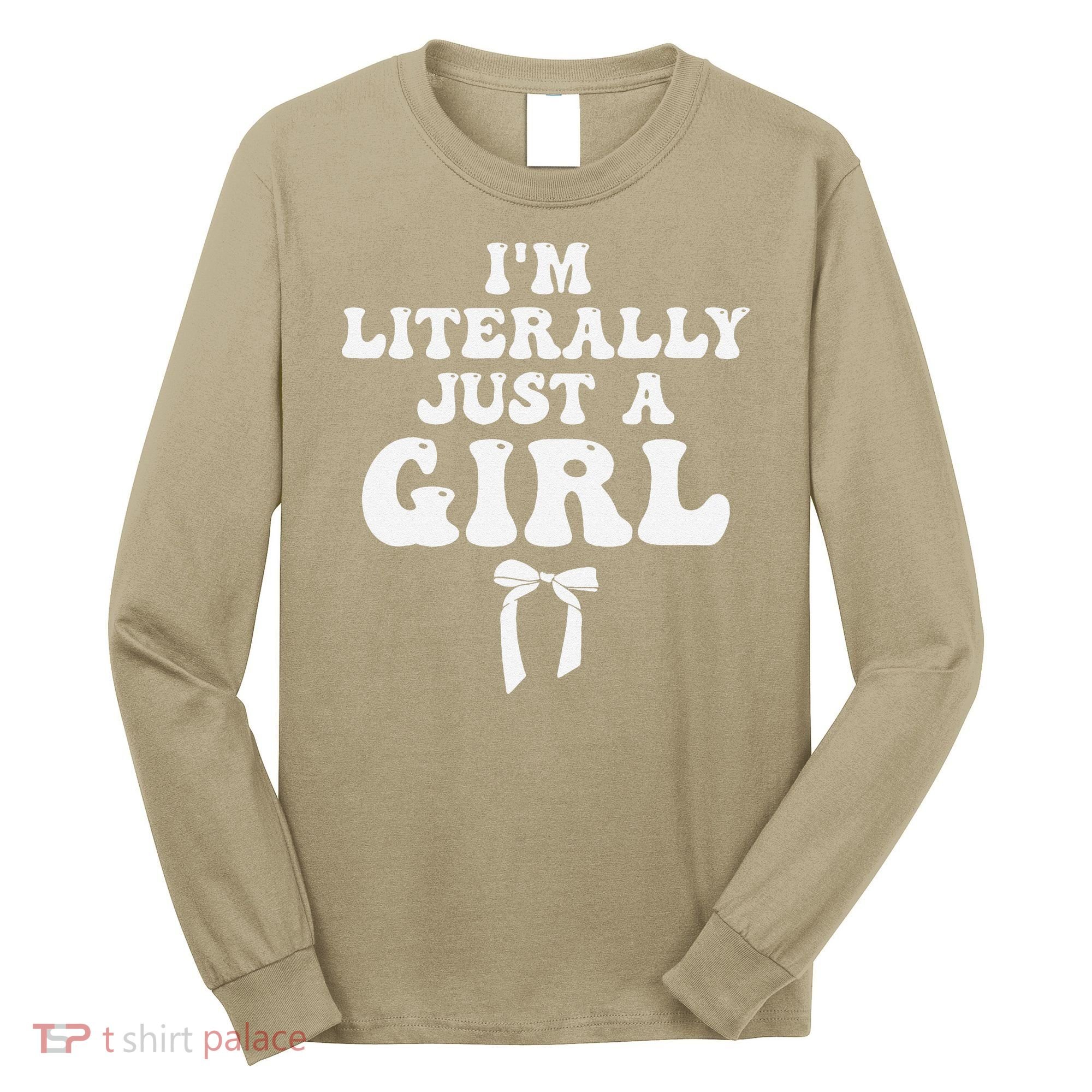 Funny Retro Groovy IM Literally Just A Girl Long Sleeve Shirt