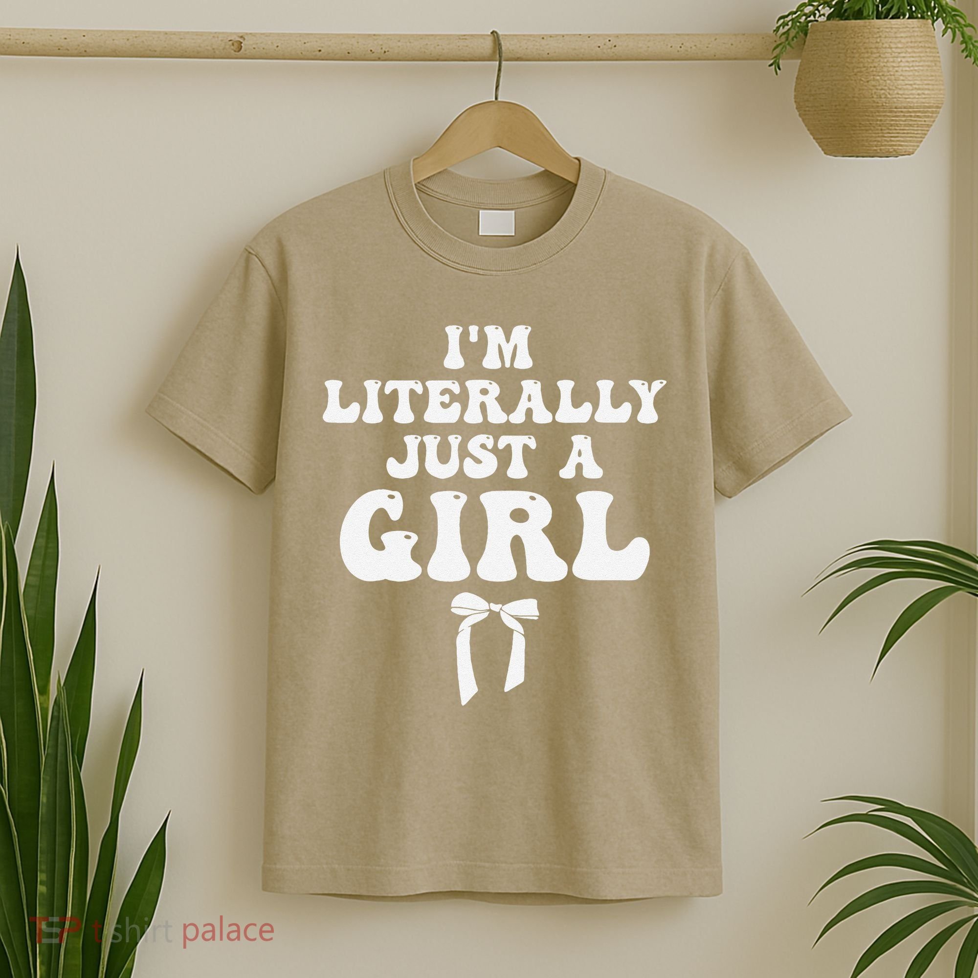 Funny Retro Groovy IM Literally Just A Girl T-Shirt