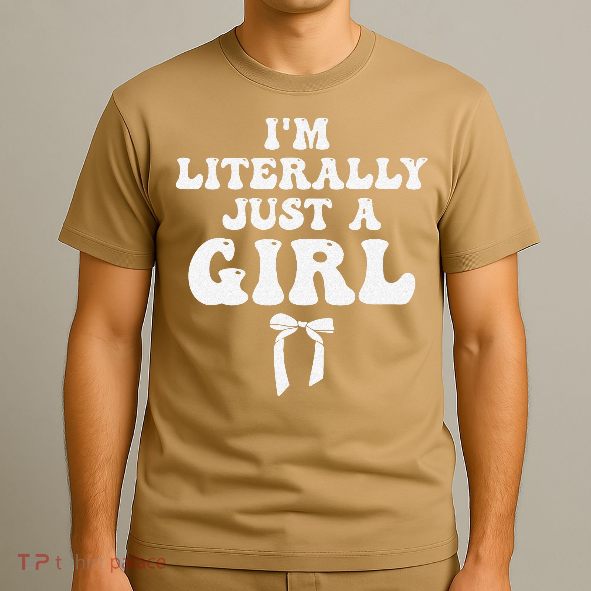Funny Retro Groovy IM Literally Just A Girl T-Shirt