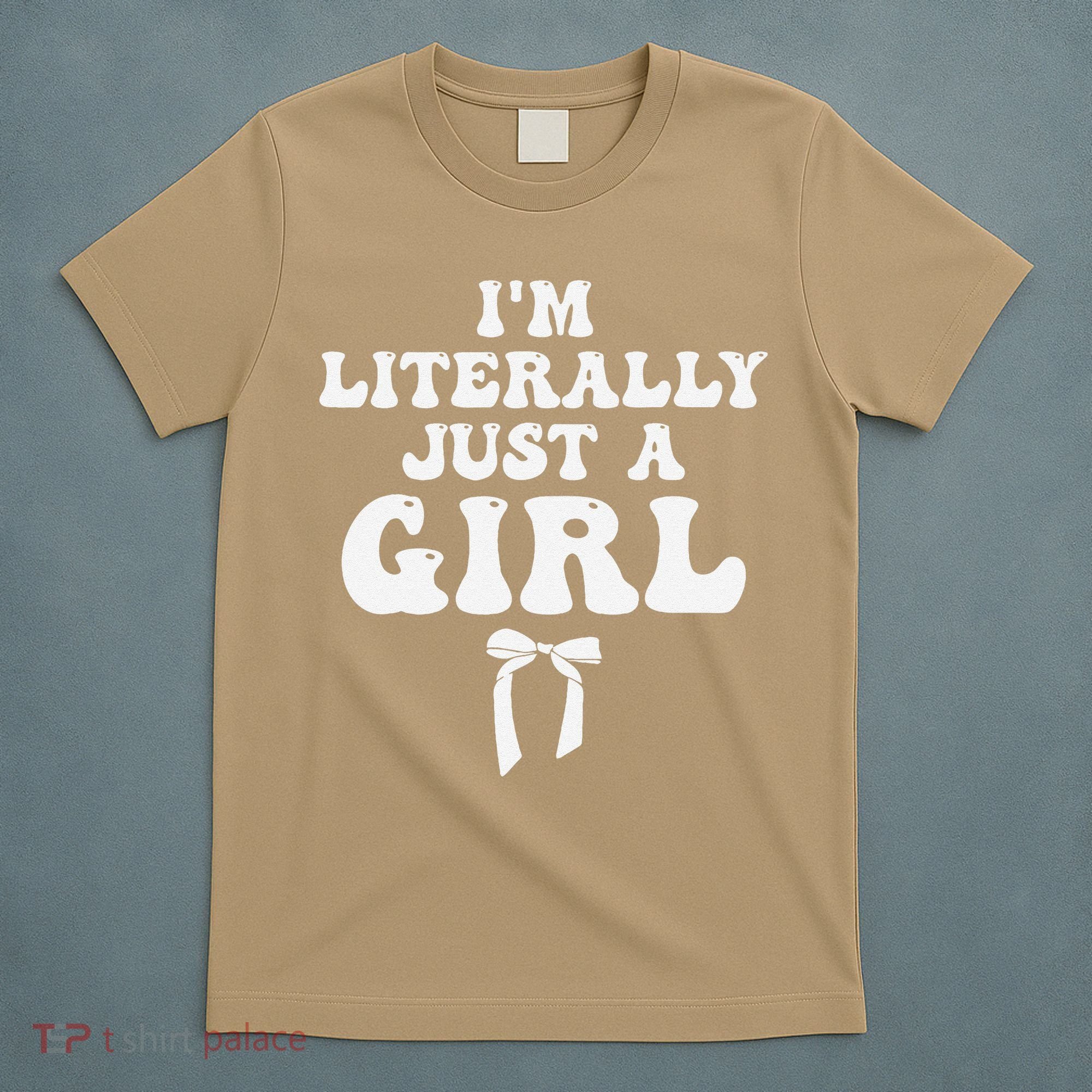 Funny Retro Groovy IM Literally Just A Girl T-Shirt