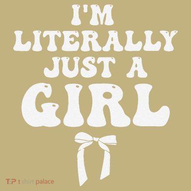 Funny Retro Groovy IM Literally Just A Girl Button