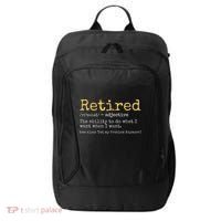 Funny Retirement Gag City Backpack thumb 0