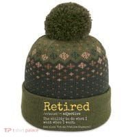 Funny Retirement Gag The Baniff Cuffed Pom Beanie thumb 0