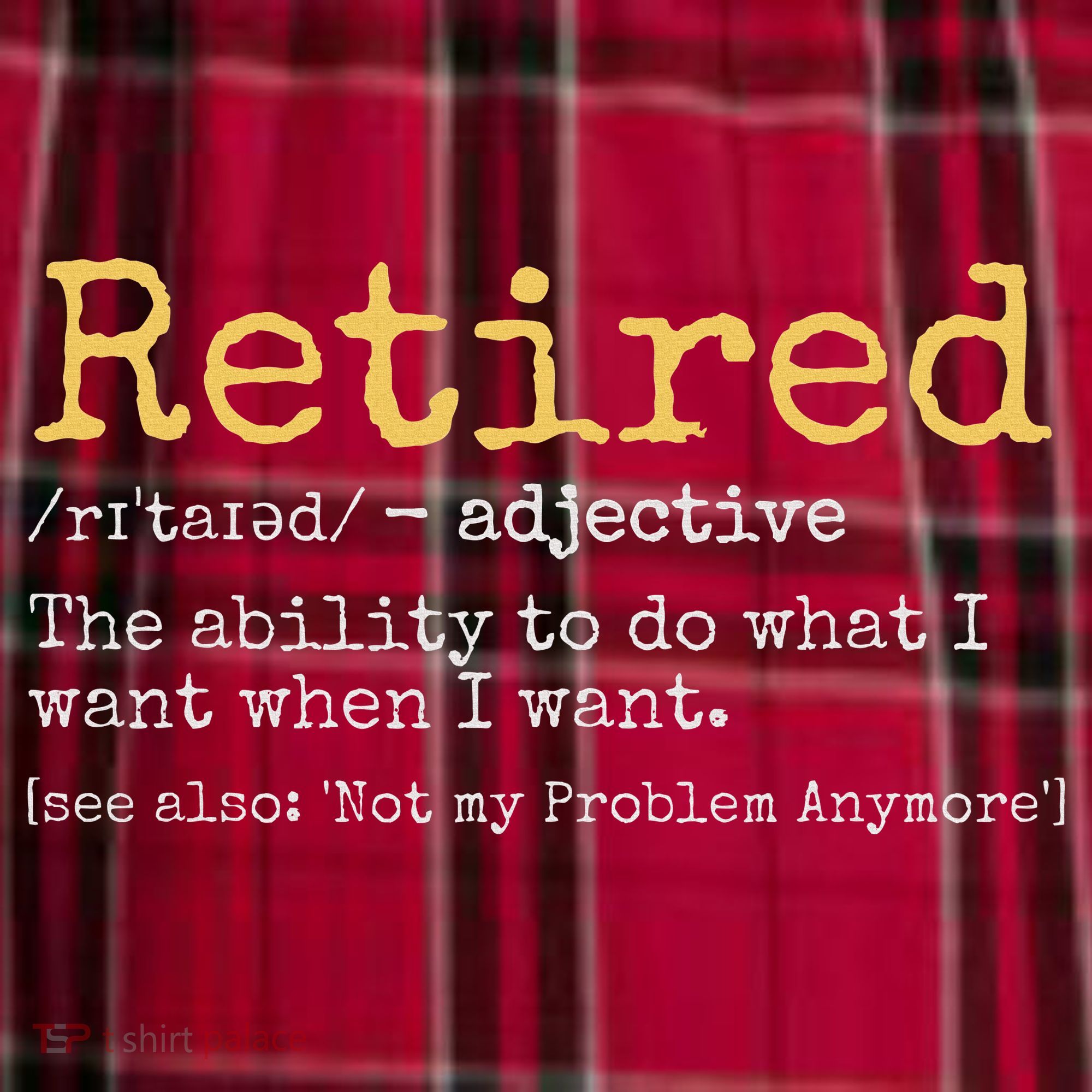 Funny Retirement Gag Men's Flannel Plaid Pajama Pants