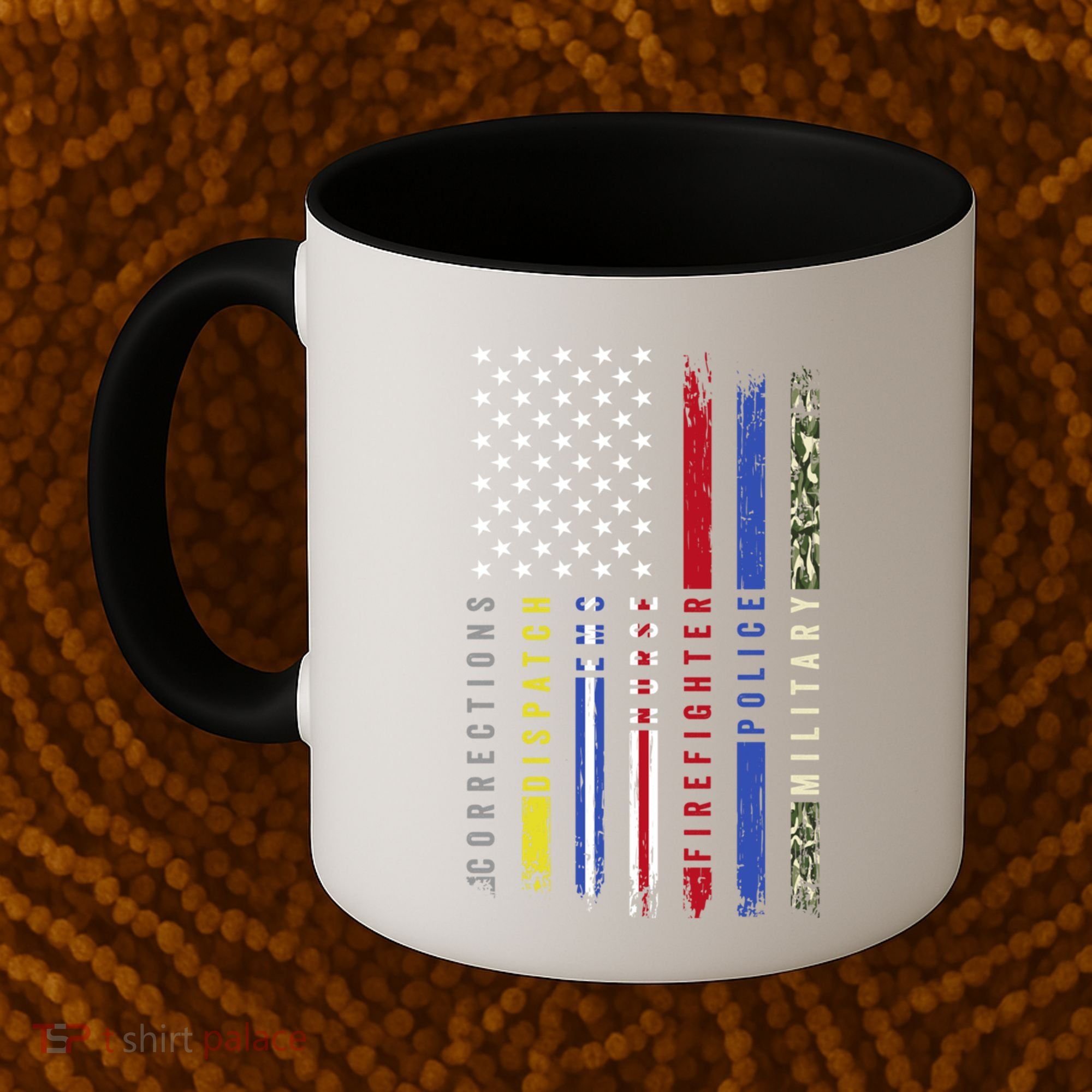 First Responders Hero Flag Nurse Ems Police Fire Military Cool Gift Coffee Mug
