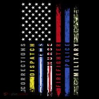 First Responders Hero Flag Nurse Ems Police Fire Military Cool Gift Coffee Mug thumb 5