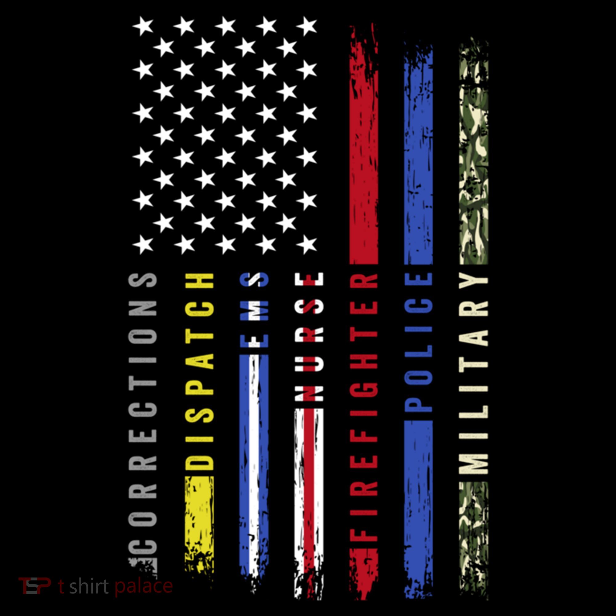 First Responders Hero Flag Nurse Ems Police Fire Military Cool Gift Coffee Mug