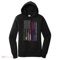 First Responders Hero Flag Nurse Ems Police Fire Military Cool Gift Women's Hoodie thumb 0