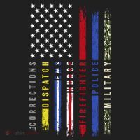 First Responders Hero Flag Nurse Ems Police Fire Military Cool Gift Hat thumb 2