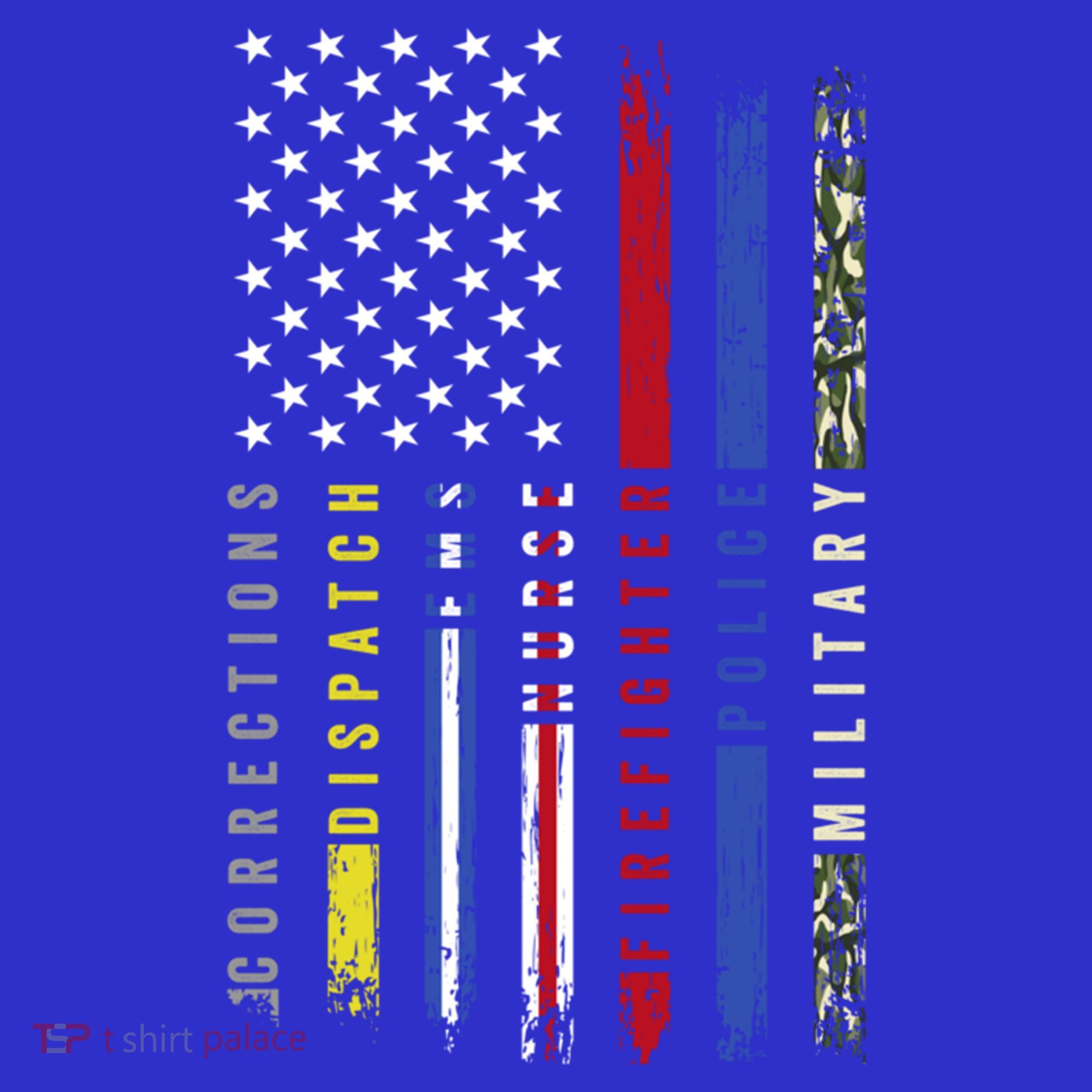 First Responders Hero Flag Nurse Ems Police Fire Military Cool Gift Sweatshirt