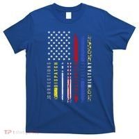First Responders Hero Flag Nurse Ems Police Fire Military Cool Gift T-Shirt thumb 0