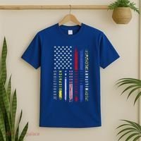 First Responders Hero Flag Nurse Ems Police Fire Military Cool Gift T-Shirt thumb 2