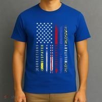 First Responders Hero Flag Nurse Ems Police Fire Military Cool Gift T-Shirt thumb 3
