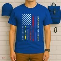 First Responders Hero Flag Nurse Ems Police Fire Military Cool Gift T-Shirt thumb 6