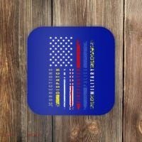 First Responders Hero Flag Nurse Ems Police Fire Military Cool Gift Coaster thumb 0