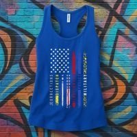 First Responders Hero Flag Nurse Ems Police Fire Military Cool Gift Women's Tank Top thumb 3