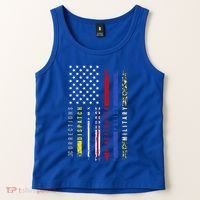 First Responders Hero Flag Nurse Ems Police Fire Military Cool Gift Tank Top thumb 2