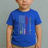 First Responders Hero Flag Nurse Ems Police Fire Military Cool Gift Toddler T-Shirt thumb 2