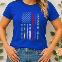 First Responders Hero Flag Nurse Ems Police Fire Military Cool Gift Women's T-Shirt thumb 2