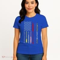 First Responders Hero Flag Nurse Ems Police Fire Military Cool Gift Women's T-Shirt thumb 4