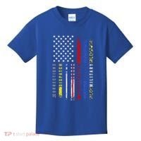 First Responders Hero Flag Nurse Ems Police Fire Military Cool Gift Kids T-Shirt thumb 0