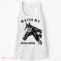 Funny Race Horse Watch Me Neigh Neigh Women's Tank Top thumb 0