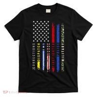 First Responders Hero Flag Nurse EMS Police Fire Military T-Shirt thumb 0