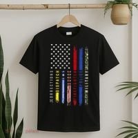 First Responders Hero Flag Nurse EMS Police Fire Military T-Shirt thumb 2
